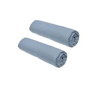 Lote de 2 sábanas ajustables TODAY Essential - 90 x 190 cm - 1 persona - 100% Algodón - Denim