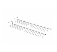 Lote de 2 soportes para platos originales BOSCH para lavavajillas, acero inoxidable blanco, Vendido por 2, 500 x 83 x 37 mm, integrados, 00357872