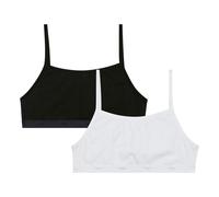 Dim Brassiere Les Pockets Ecodim X2, Niñas, Noir/Blanc, 10 años