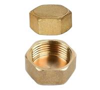 Lote de 2 tapones roscados de latón - accesorios de conducción de agua para lavadora, radiador y grifo