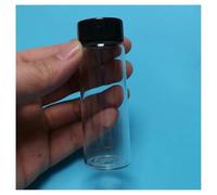 Lote de 20 botellas de reactivo de vidrio transparente con sello transparente de 2 ml a 60 ml for muestra de laboratorio.(10ml 18x65mm)