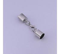 Lote de 20 cierres de langosta para pulseras de cordón de cuero, ganchos, tapas de extremo engarzado, conectores para hacer joyas DIY.