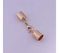 Lote de 20 cierres de langosta para pulseras de cordón de cuero, ganchos, tapas de extremo engarzado, conectores para hacer joyas DIY.