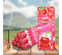 Lote de 20 palitos de incienso con aroma cereza - 45 fragancias disponibles | Incienso natural para meditación, relajación y ambiente