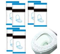 Lote de 20 Protectores Desechables para Inodoro,Impreso a Doble Cara,Fácil de Colocar,Esencial para Viajes,Universal para Todos los Escusados,Envuelto Individualmente e Higiénico,para Niños y Adultos
