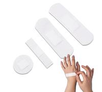 Lote de 20 tiritas para pieles sensibles de TNT microperforado - 4 tamaños para cada necesidad - Super adhesivos con gasa antiadherente - Protección delicada y transpirable para heridas y abrasiones