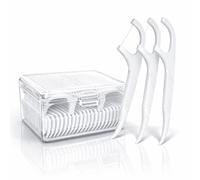 Lote de 200 hilos dentales con mango, dental Floss Cure dientes de plástico higiénico, cepillo interdental para limpieza profunda dientes y encías, cepillo interdental antiplaca