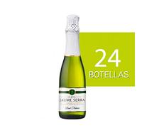 Lote de 24 Botellines Botellas Cava Jaume Serra Brut Nature 375ml - Vinos, licores y Cavas Baratos para Detalles de Bodas