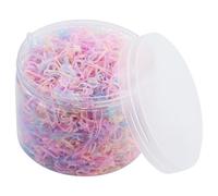 Lote de 2500 mini elásticos de arco iris flexibles y transparentes para cabello de niños, para trenzar y peinar a mujeres y niñas