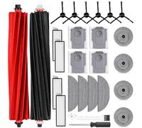 Lote de 26 accesorios para aspiradora robótica Roborock S8 MaxV Ultra, 2 cepillos principales, 4 bolsas de polvo, 4 paños de limpieza, 4 limpiaparabrisas, 4 filtros, 6 cepillos laterales, 1 cepillo de