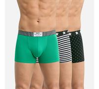 Lote de 3 bóxer Dim Vibes Hombre Talla M. Color Verde