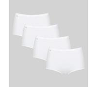 Lote de 3 bragas altas + 1 gratis Basic Mujer Talla 46. Color Blanco