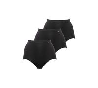 Lote de 3 braguitas altas Simplement de algodón orgánico Mujer Talla 46. Color Negro