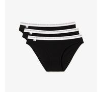 Lote de 3 braguitas de algodón Mujer Talla XL. Color Negro