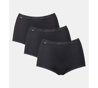 Lote de 3 braguitas maxi Basic + Mujer Talla 48. Color Negro