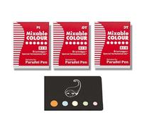 Lote de 3 cajas de 6 cartuchos rojos para Parallel Pen + 1 índice adhesivo Blumie (18 rojos)
