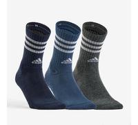 Lote de 3 calcetines de deporte adidas altos blancos, rayas rosas verdes. 37/39