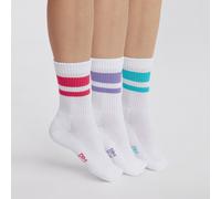 Lote de 3 calcetines medios Ecodim deportivos Mujer Talla 35/38. Color Blanco