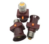 Lote de 3 Casquillo adaptador E27 ladrona a con interruptor 6 A