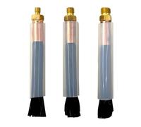 Lote de 3 cepillos de soldadura M6 con cabeza de cobre, ideal como limpiador de soldaduras para la limpieza de soldaduras, juntas de cuentas y para usar con máquinas pulidoras