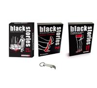 Lote de 3 juegos Black Stories 2 + sexo y crimen + es la vida versión francesa + 1 decapado Blumie (BS2 + vida + crimen)