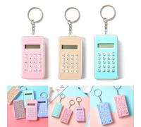 Lote de 3 Mini Calculadoras de Bolsillo con Llavero Laberinto - Pantalla de 8 Dígitos, Funcionales y Pequeñas, Ideal para Estudiantes y como Regalo