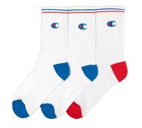 Lote de 3 pares de calcetines Hombre Talla 43/46. Color Blanco