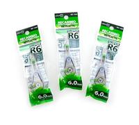 office box Lote de 3 Recambios de Cinta Correctora R6 de 6 mm de Ancho x 6 Metros de Largo - Máxima Calidad - Invisible en Fotocopias - Apta para cualquier otro corrector R6 by