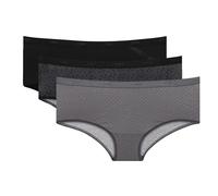 Lote de 3 shorties les pockets de algodón elástico Mujer Talla 52/54. Color Negro