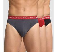 Lote de 3 slips Coton Stretch Hombre Talla M. Color Gris