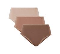 Lote de 3 slips Simplement de algodón orgánico Mujer Talla 46. Color Marron