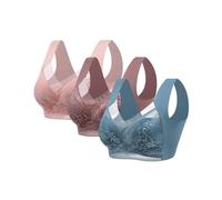 Lote de 3 sujetadores de gran tamaño, transpirable, lencería elástica, cómodo, deporte, sujetador sin espalda para todos los días, anti-fago, ropa interior, push up sexy, elegancia sujetador clásico