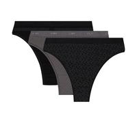 Lote de 3 tangas Les Pockets Coton Mujer Talla 36/38. Color Negro