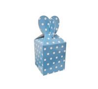 Lote de 30 Cajas de Cartón para Dulces "Lunares" a Elegir Complementos. Detalles y Regalos Originales para Fiestas de Cumpleaños, Bodas, Bautizos, Comuniones y Eventos.DC (AZULES)