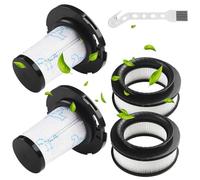 Lote de 4 filtros reutilizables para Rowenta X-Force Flex Compatible 11.60, 12.60, 14.60, 15.60, Pre + Post-motor Reemplazo RH98** RH99** RH9878WO RH9879WO RH9958WO RH9958WA ZR009007 ZR009008