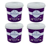 Lote de 4 flores de sal de Guérande IGP - Le Guéandés - cubo de 1 kg