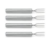 Lote de 4 Fourchettes à Pommes de Terre en Acier Inoxidable para Barbacoa y Maïs, Ustensiles de Cuisine Robustas para Légumes et Grillades, Accesorios Pratiques Lavables au Lave-vaisselle pour Campin