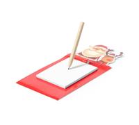 Lote de 4 Imanes Papá Noel y Reno Rodolfo con lápiz y Bloc de 40 Hojas en Blanco. Regalos Navideños para niños y Adultos en colegios guarderías, Empresas, Fiestas de Navidad.