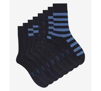 Lote de 4 pares de calcetines altos Hombre Talla 40/45. Color Azul
