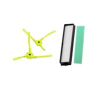 Lote De 4 Piezas (1 Par De Cepillos Laterales + Filtro + Filtro De Esponja), Compatible Con LG, HOM-BOT, Compatible Con ROBOKING, Accesorios For Aspiradoras Robot Hom Bot.