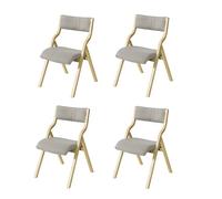 Lote de 4 sillas de madera silla plegable silla de cocina silla de comedor gris 48 x 58 x 78 cm fst40-hgx4 sobuy