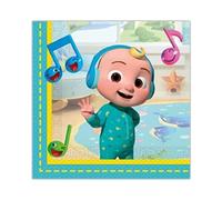 Lote de 40 Servilletas Decorativas Infantiles "COCO MELÓN". Vajillas y Complementos para Fiestas de Cumpleaños. Bodas, Bautizos y Fiestas. Regalos Originales. 17X17 cm. AB