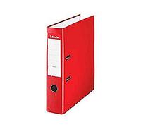 LOTE DE 5 ARCHIVADORES AZ ESSELTE LOMO ANCHO FOLIO COLOR ROJO