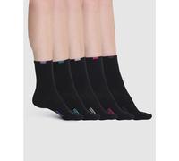 Lote de 5 calcetines EcoDim fáciles de clasificar Mujer Talla 37/41. Color Negro