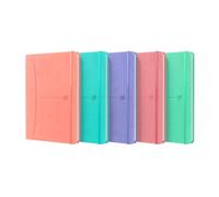 Lote de 5 cuadernos Signature de tapa blanda A5, 160 p./80 hojas 90 g/m², cuadriculado 5 x 5 + margen, colores pastel surtidos (5)