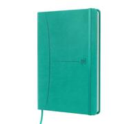 Lote de 5 cuadernos Signature de tapa blanda A5, 208/104 hojas 90 g/m², punteado 5 x 5, color turquesa