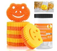 Lote de 5 esponjas de doble cara lavables antiarañazos, esponja mágica cocina, temperatura sensible, esponja reutilizable, y rascadora antiolor