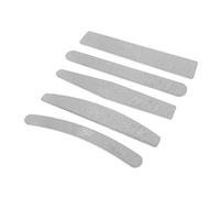 Lote de 5 limas de uñas de grano 100 180, diferentes formas, bloque de búfer, herramientas de arte esenciales para el cuidado, esmalte profesional, uso personal, ligero, compacto, tablero de esmeril