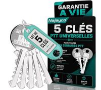 Lote de 5 llaves para pases PTT F10 Q10 R10 S10 T10 Especiales para libros y factores | F Q R S T | para cerraduras de cajas y puertas de inmuebles. Garantía de por vida! ! !