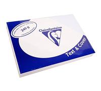 Lote de 5 mantas de 100 platos de manta Text & Cover blanco, A4, 240 g/m²